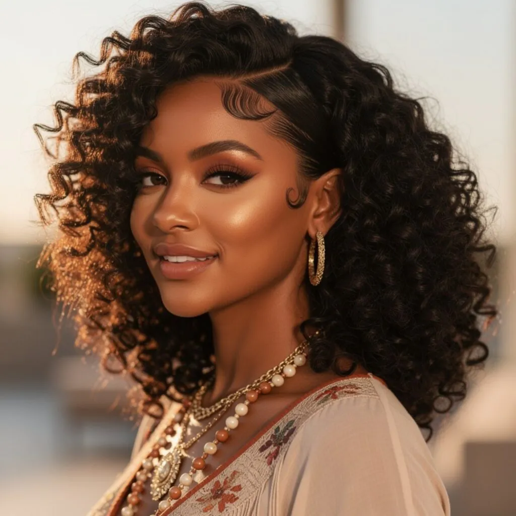 Lace Front Curly Afro Wig