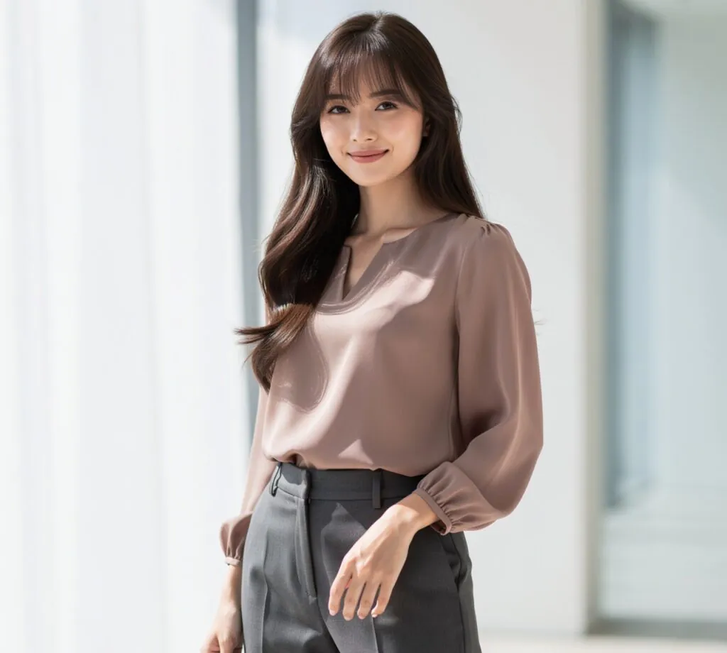 Long Hair with Wispy Bangs