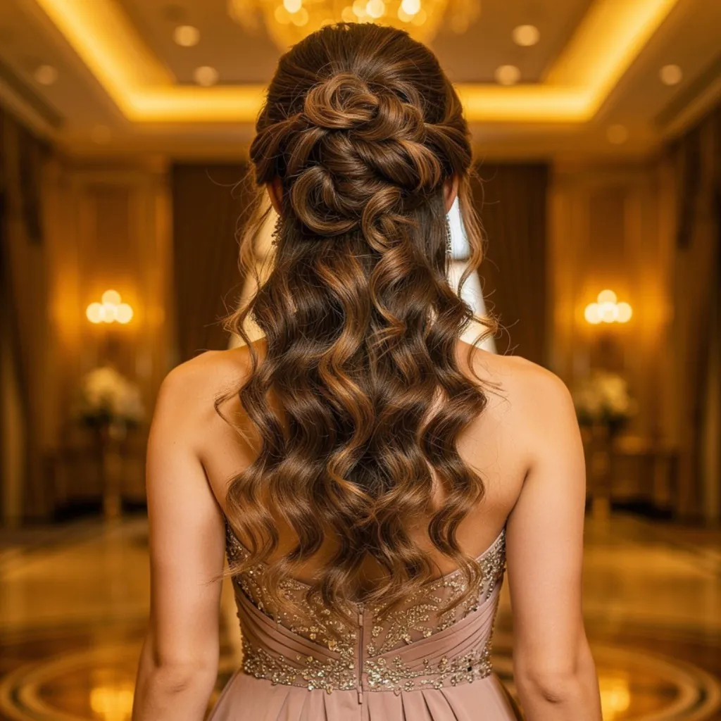 Loose Curls Down for Prom