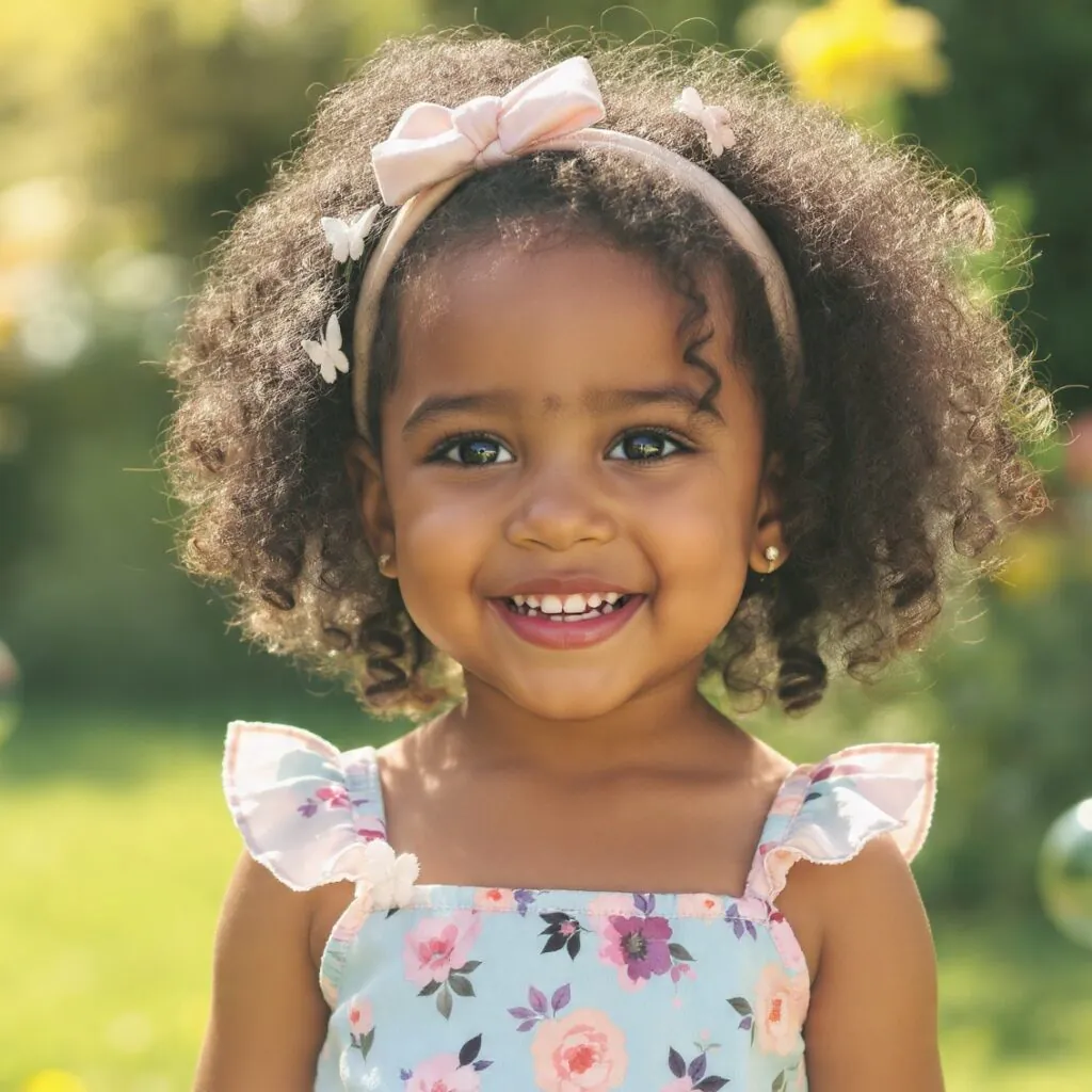 15 Curly Hairstyles Kids Will Love for Every Occasion 7 Natural Wash and Go Kids Style
