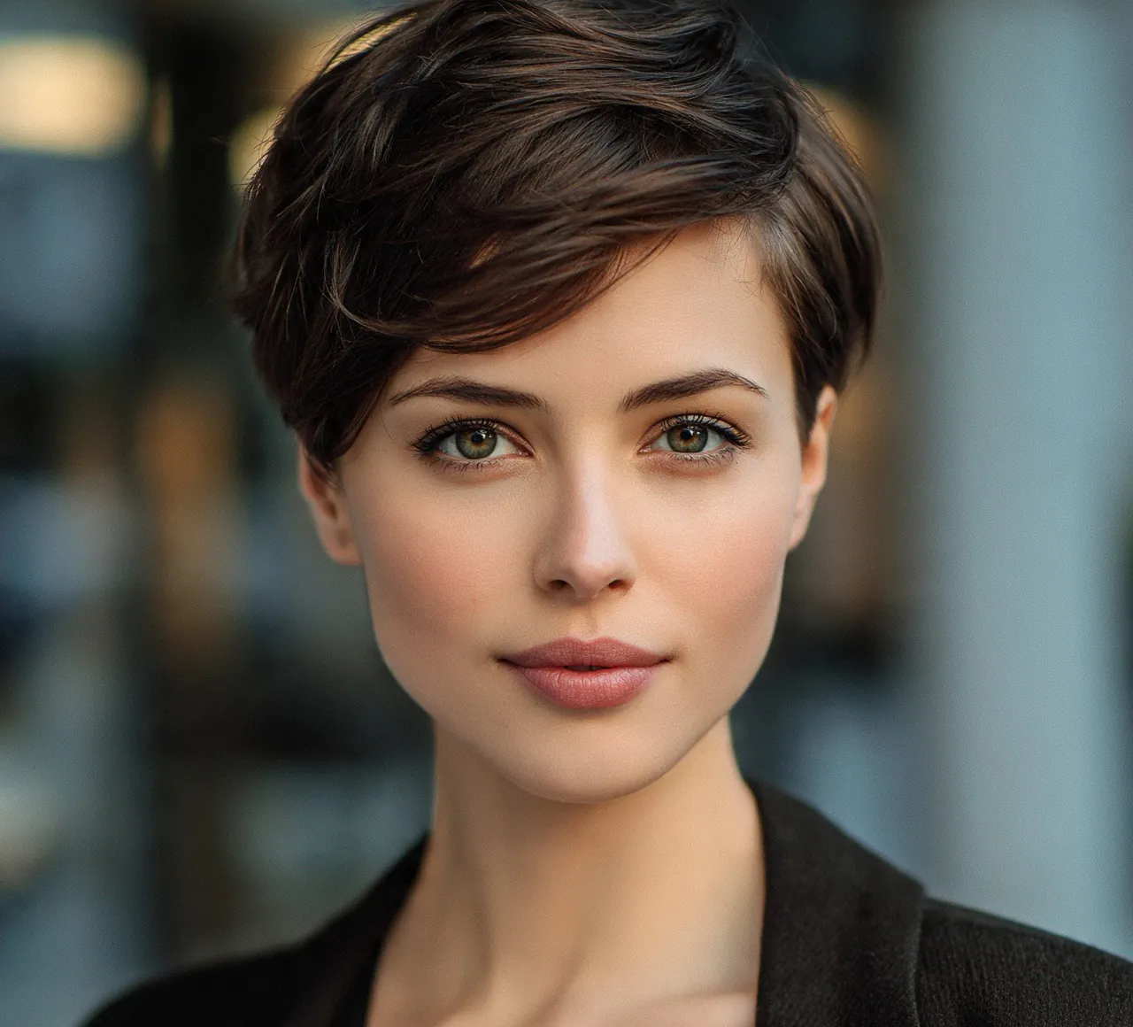 15 Most Flattering Haircuts for Long Faces That Balance Your Features 4 Pixie Cut with Side Volume For Long Face