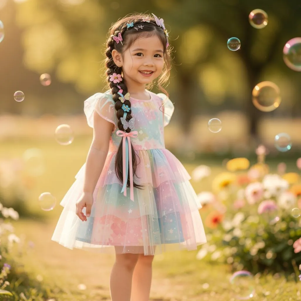 15 Curly Hairstyles Kids Will Love for Every Occasion 5 Single Braided Crown