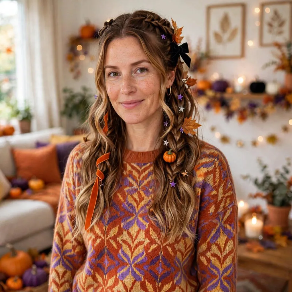 13 Trendy Halloween Hairstyles for Women You Will Want to Pin 4 Woman with trendy Halloween hairstyle